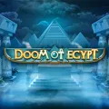 Image du jeu Doom of Egypt dans le catalogue Viggoslots, avec un accès démo affiché au survol de la carte.