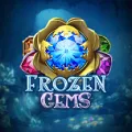 Vignette du jeu Frozen Gems dans le catalogue Viggoslots, avec accès au mode démo depuis l’overlay de la carte.